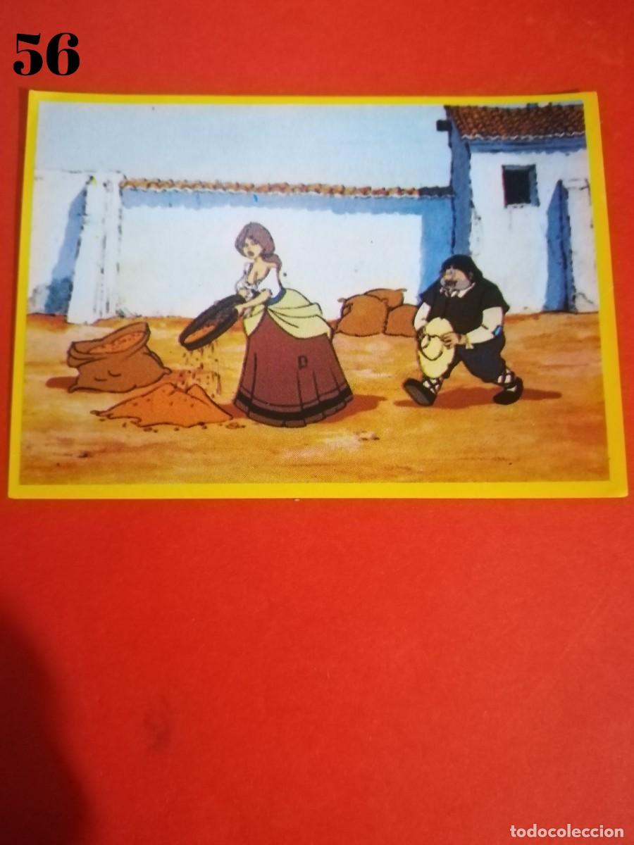 Cromos de f&uacute;tbol: Cromo n.56 Don quijote de la mancha - danone - sin pegar