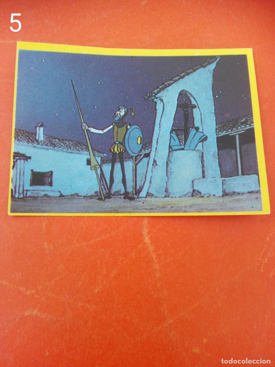 Cromos de f&uacute;tbol: Cromo n.5 Don quijote de la mancha - danone - sin pegar