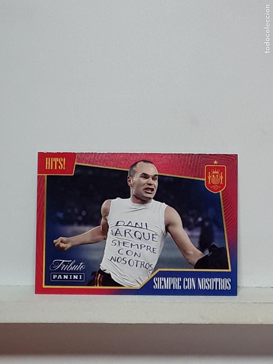 Cromos de f&uacute;tbol: TRIBUTO ANDRES INIESTA 1993 2024 93 24 ALBUM PANINI LIGA N 36 ESPA&Ntilde;A SIEMPRE CON NOSOTRO DANI JARQUE