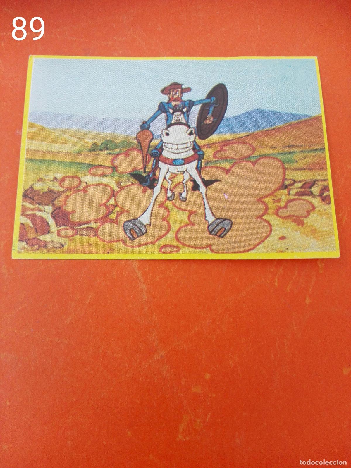 Cromos de f&uacute;tbol: Cromo n.89 Don quijote de la mancha - danone - sin pegar