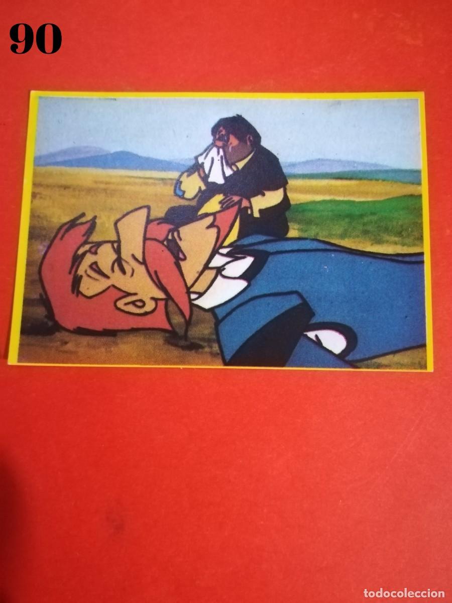 Cromos de f&uacute;tbol: Cromo n.90 Don quijote de la mancha - danone - sin pegar
