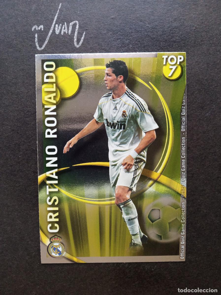 Cromos de f&uacute;tbol: N&ordm; 596 TOP LISO DORADO CRISTIANO RONALDO REAL MADRID ⚽ MUNDICROMO &reg; QUIZ LIGA 2010 2011 10 11 NUEVO