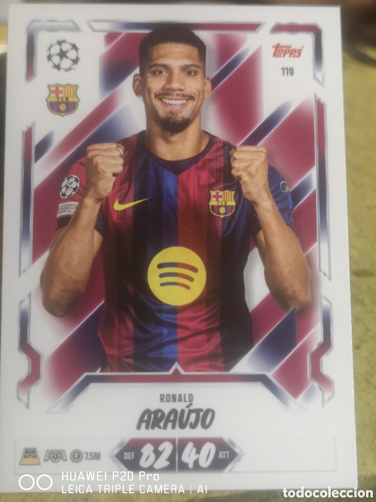 Cromos de f&uacute;tbol: MATCH ATTAX 2026 2027 ARAUJO 119 - BARCELONA