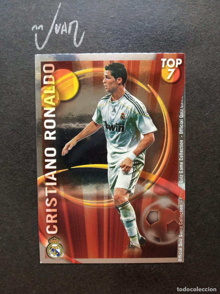 Cromos de f&uacute;tbol: N&ordm; 596 TOP LISO ROJO CRISTIANO RONALDO REAL MADRID ⚽ MUNDICROMO &reg; QUIZ LIGA 2010 2011 10 11 NUEVO