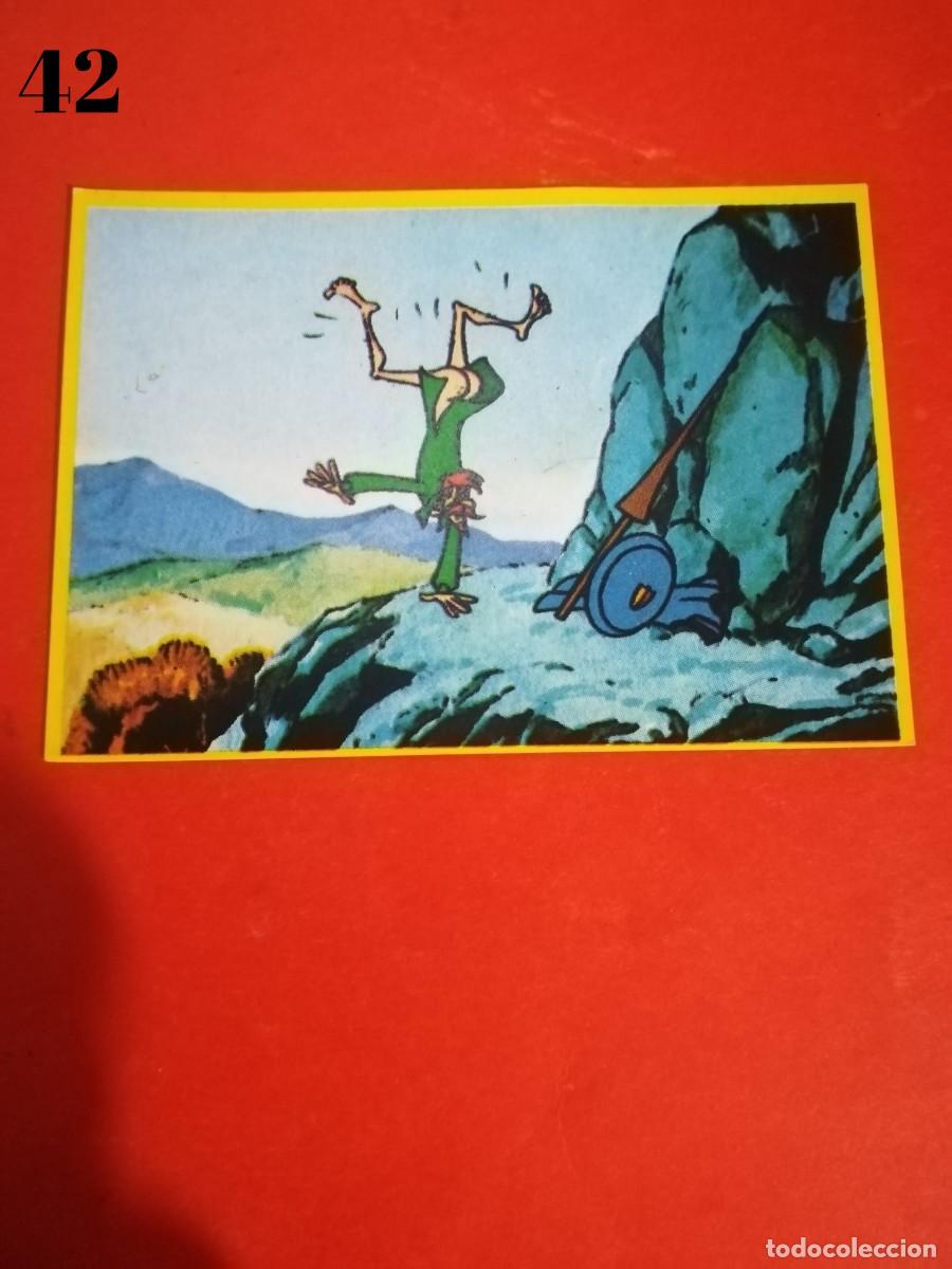 Cromos de f&uacute;tbol: Cromo n.42 Don quijote de la mancha - danone - sin pegar