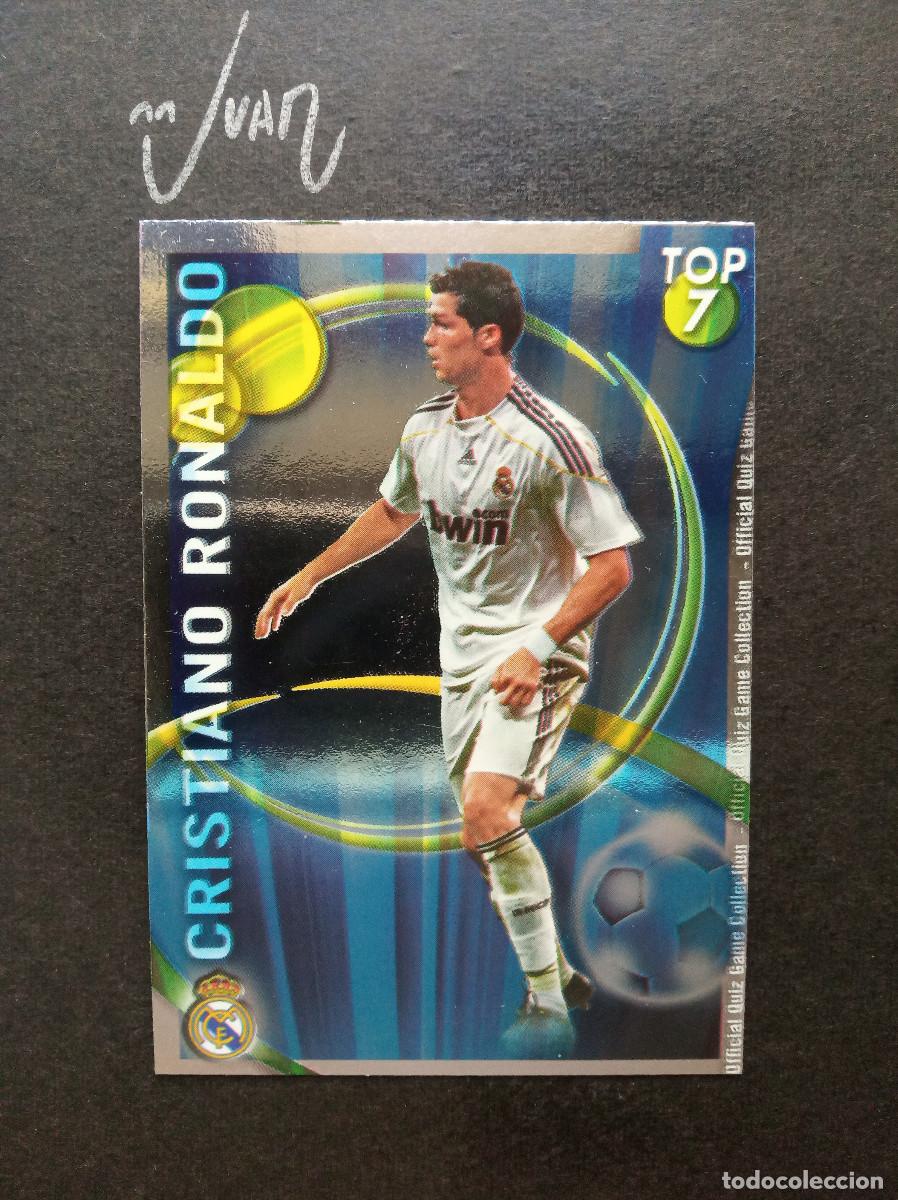 Cromos de f&uacute;tbol: N&ordm; 596 TOP LISO AZUL CRISTIANO RONALDO REAL MADRID ⚽ MUNDICROMO &reg; QUIZ LIGA 2010 2011 10 11 NUEVO