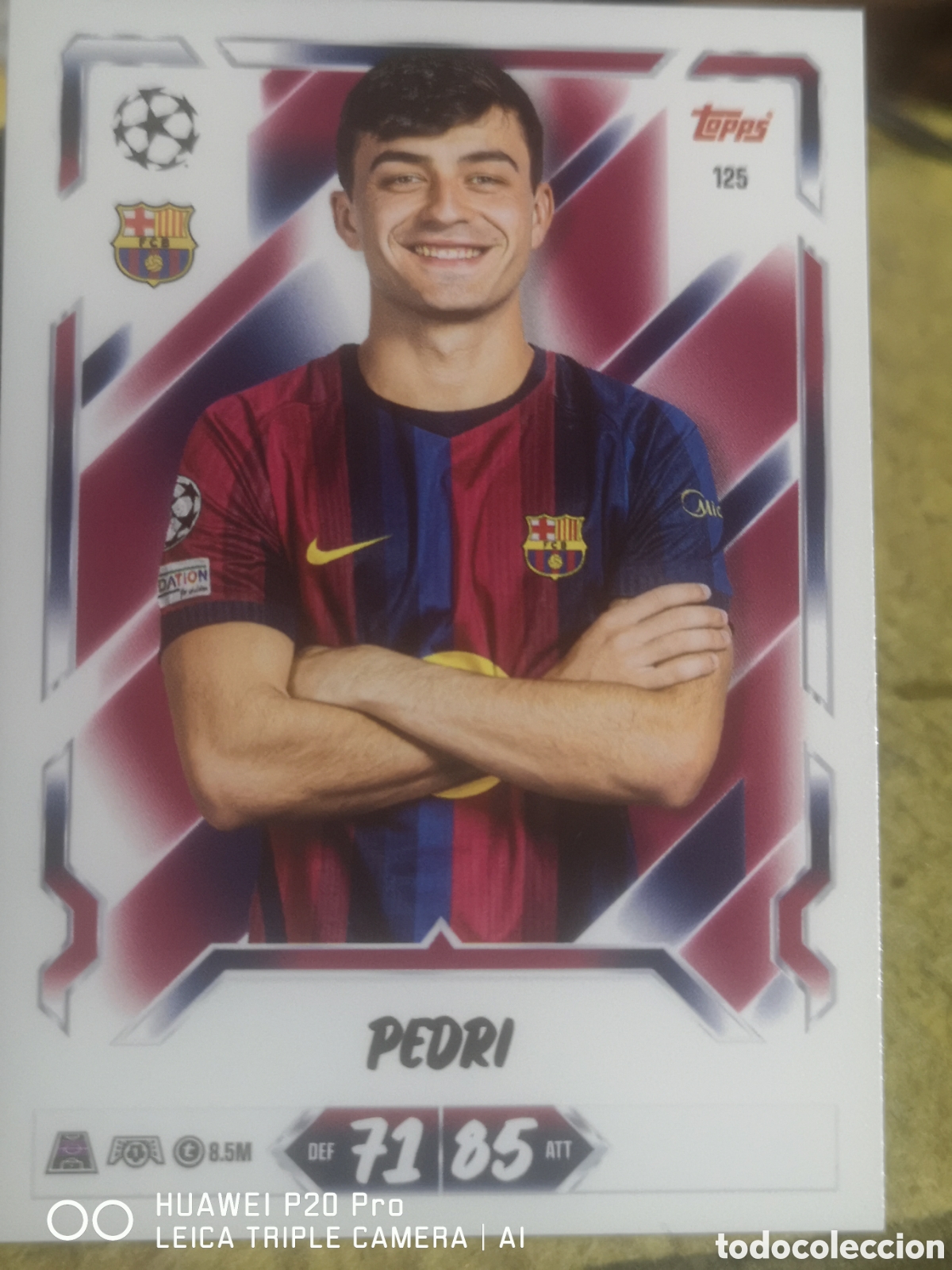 Cromos de f&uacute;tbol: MATCH ATTAX 2026 2027 PEDRI 125 - BARCELONA