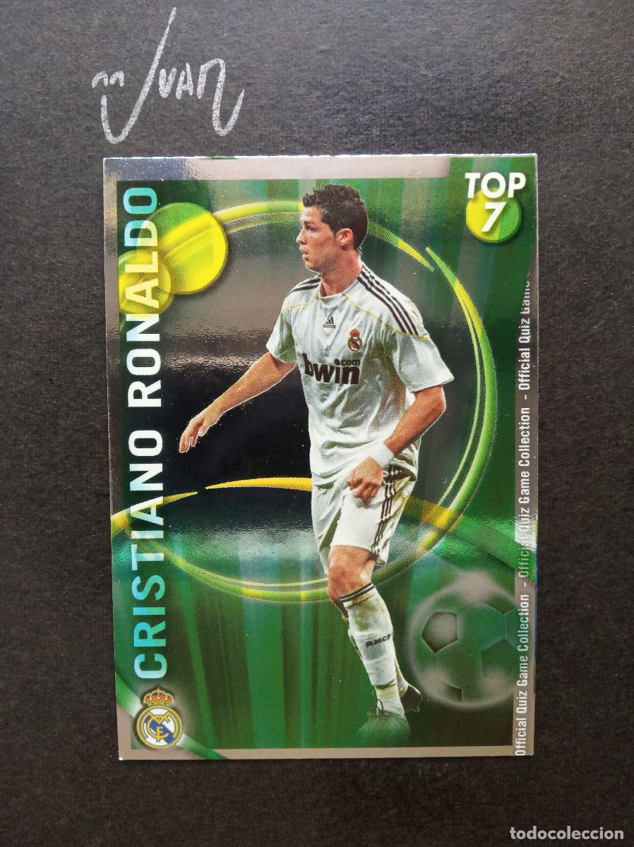 Cromos de f&uacute;tbol: N&ordm; 596 TOP LISO VERDE CRISTIANO RONALDO REAL MADRID ⚽ MUNDICROMO &reg; QUIZ LIGA 2010 2011 10 11 NUEVO