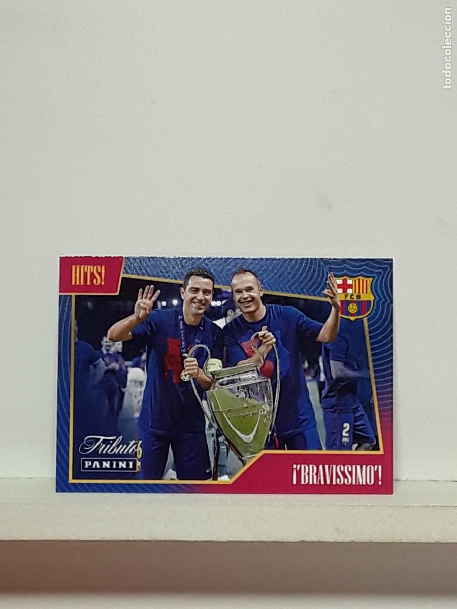 Cromos de f&uacute;tbol: TRIBUTO ANDRES INIESTA 1993 2024 93 24 ALBUM PANINI LIGA N 40 BARCELONA BRAVISSIMO DOMINIO ABSOLUTO