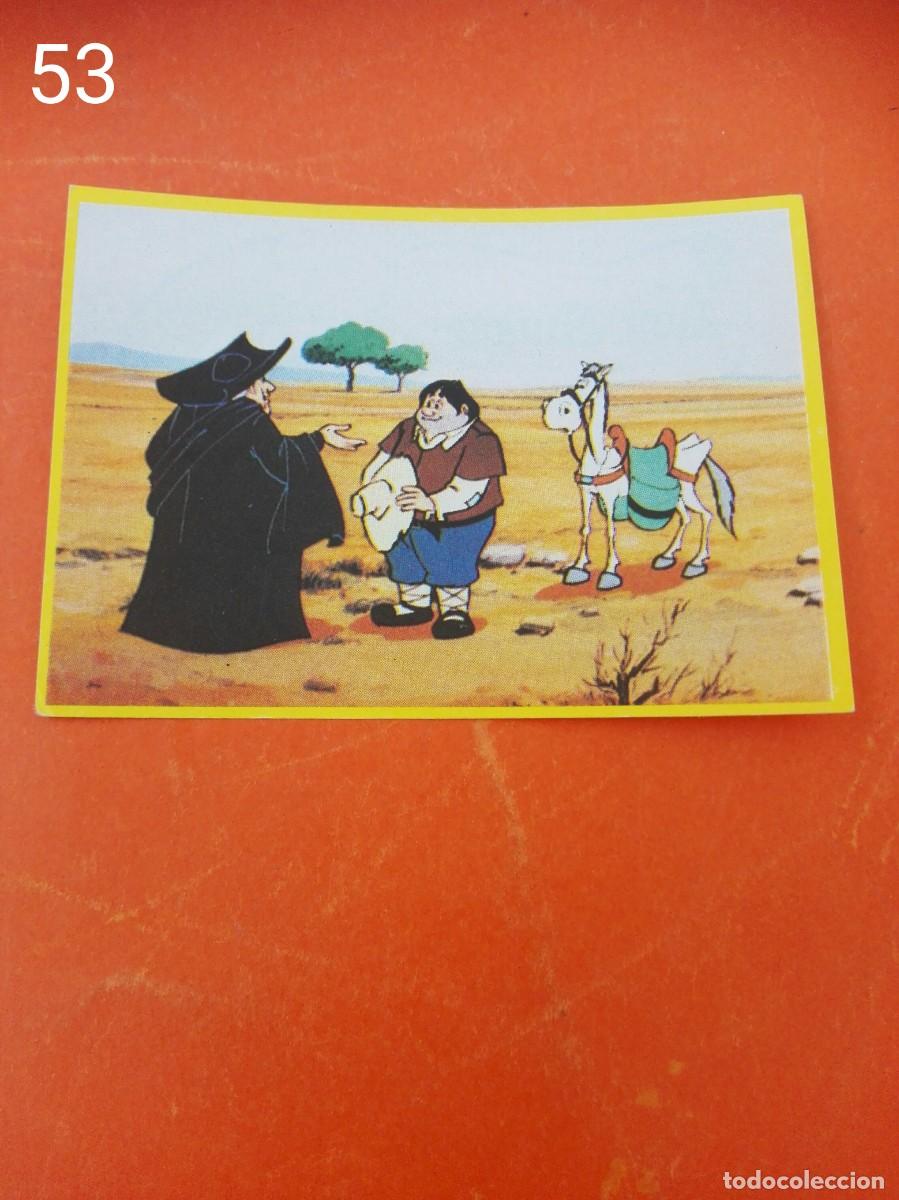 Cromos de f&uacute;tbol: Cromo n.53 Don quijote de la mancha - danone - sin pegar