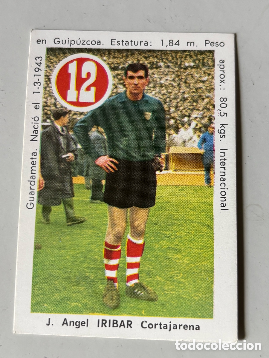 Cromos de f&uacute;tbol: Cromo de f&uacute;tbol y Diva Athletic de Bilbao, Fher, Ases y estrellas 1969