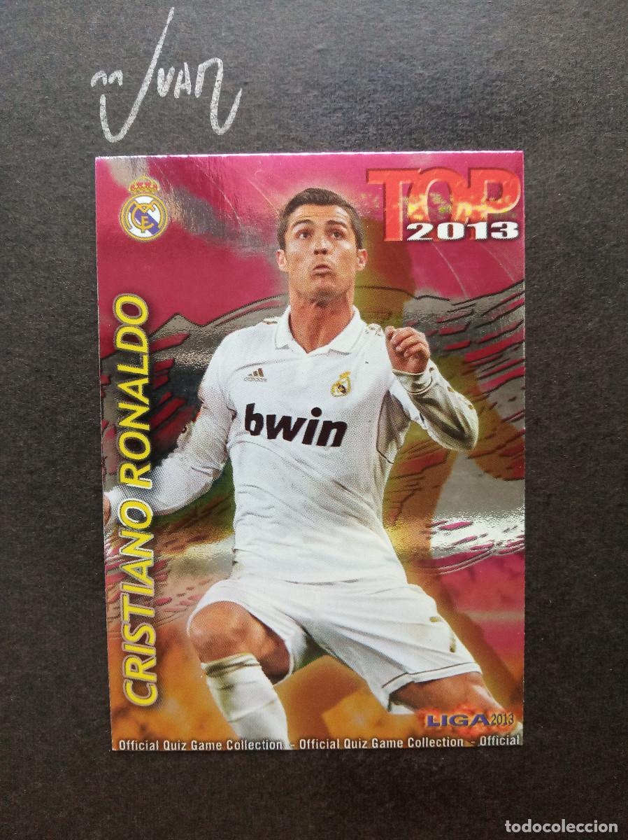 Cromos de f&uacute;tbol: N&ordm; 631 TOP FUCSIA ROSA CRISTIANO RONALDO REAL MADRID ⚽ MUNDICROMO &reg; QUIZ LIGA 2012 2013 12 13 NUEVO