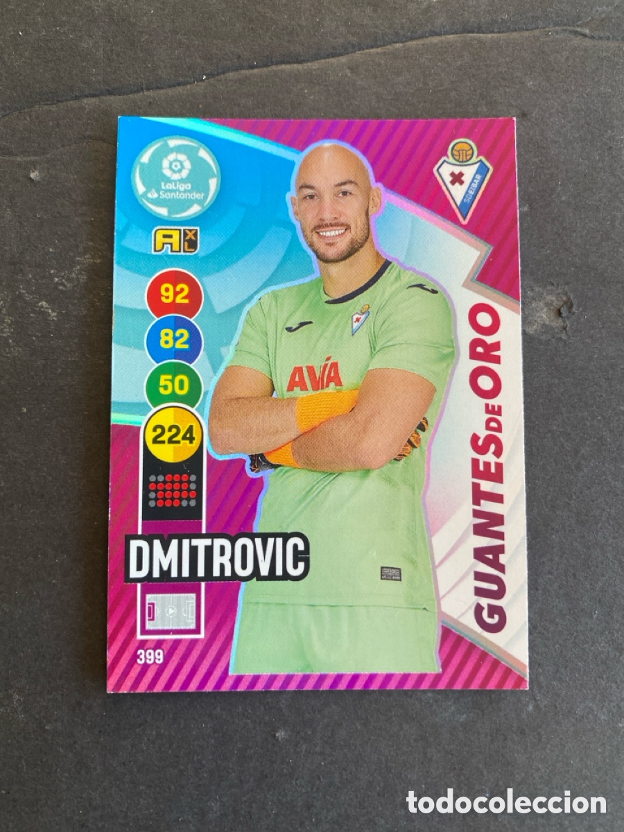 Cromos de f&uacute;tbol: Cromo Adrenalyn liga 20/21 Guantes de oro N* 399