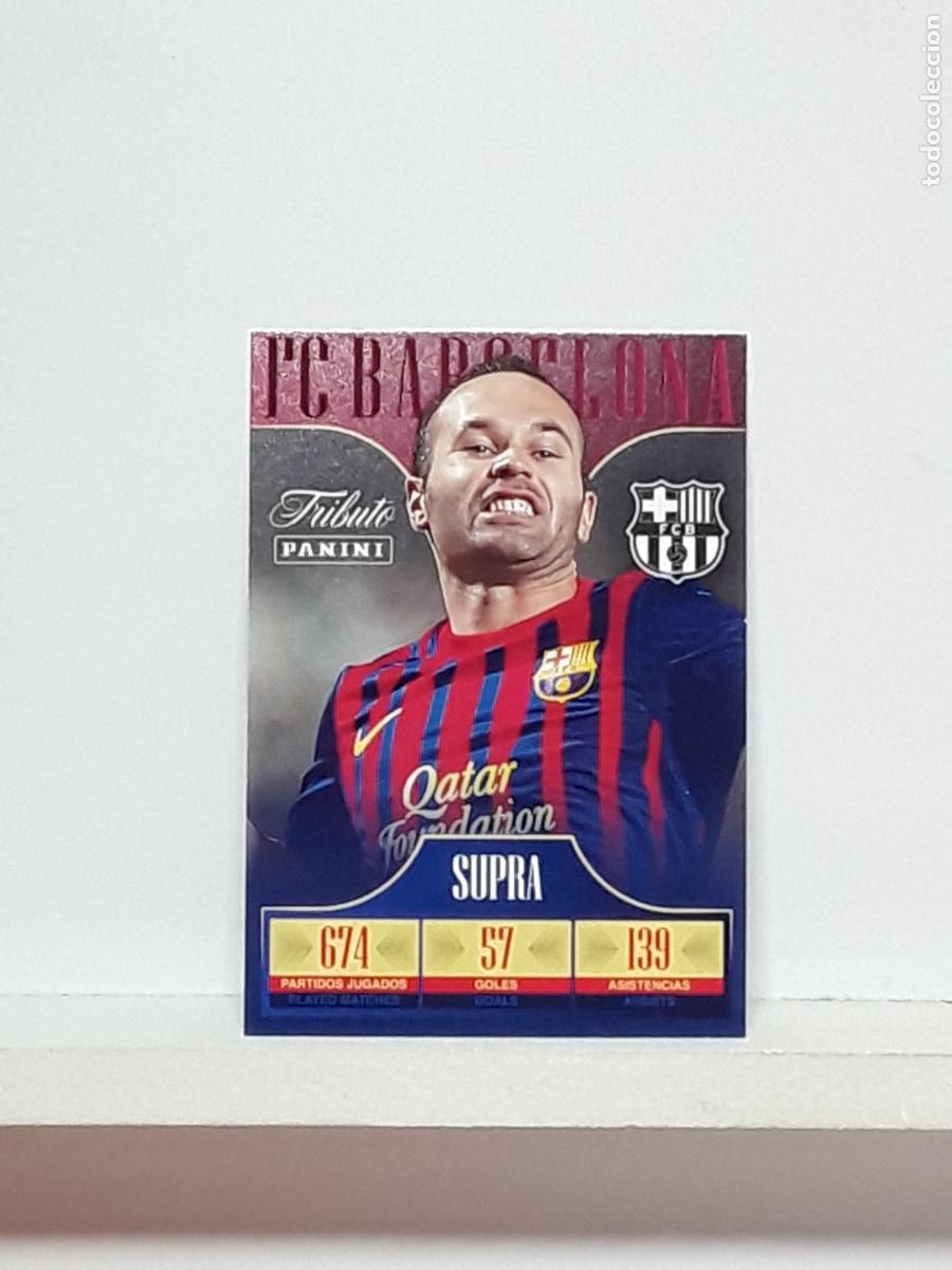 Cromos de f&uacute;tbol: TRIBUTO ANDRES INIESTA 1993 2024 93 24 ALBUM PANINI LIGA N 43 BARCELONA SUPRA MITO CULER 674