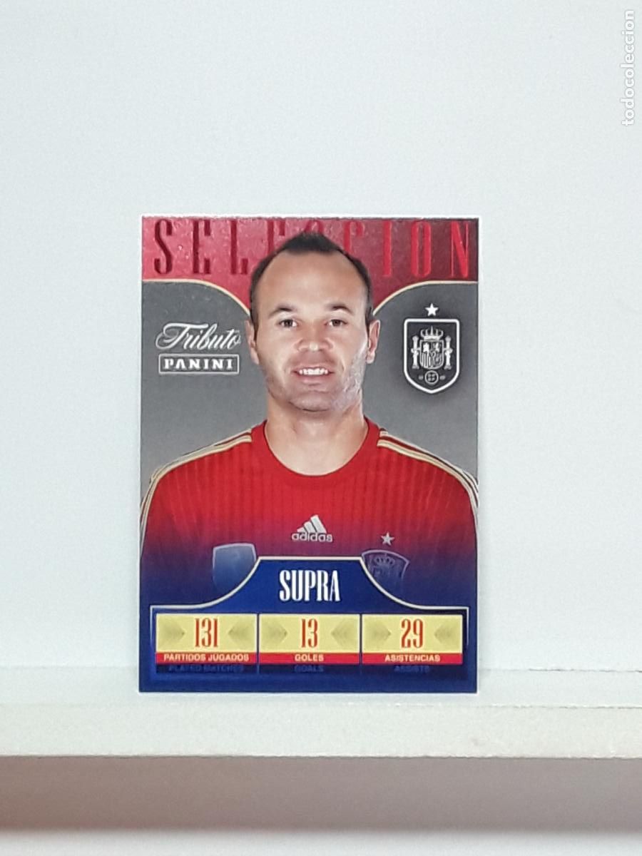 Cromos de f&uacute;tbol: TRIBUTO ANDRES INIESTA 1993 2024 93 24 ALBUM PANINI LIGA N 44 ESPA&Ntilde;A SUPRA LA ESTRELLA ROJA 131