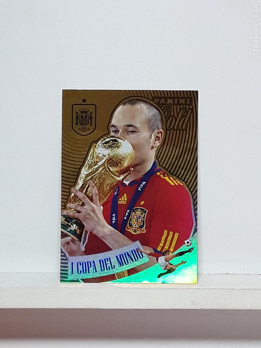 Cromos de f&uacute;tbol: TRIBUTO ANDRES INIESTA 1993 2024 93 24 ALBUM PANINI LIGA N 50 ESPA&Ntilde;A GOLD 1 COPA DEL MUNDO