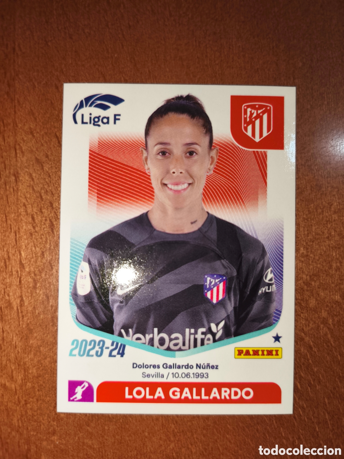 Cartes &agrave; collectionner de Football: Lola Gallardo n&deg;24 liga femenina f 23/24 Atl&eacute;tico De Madrid Femenino