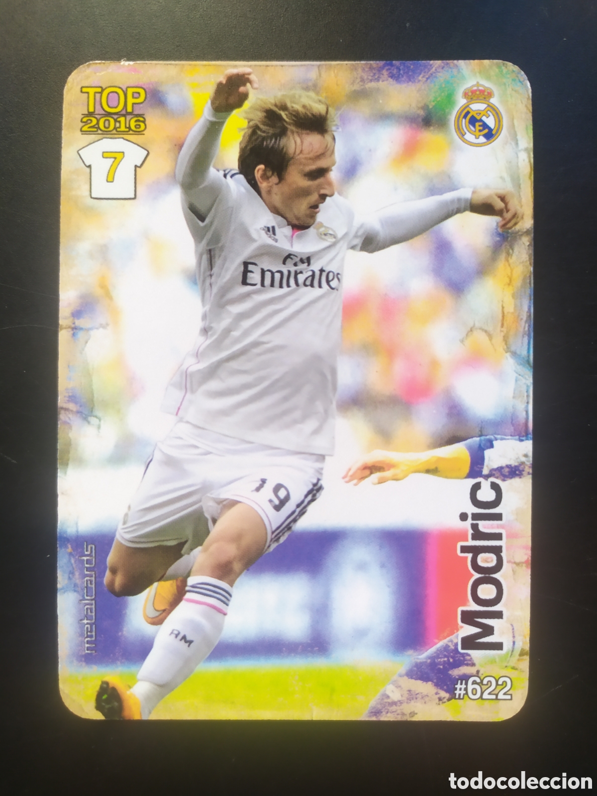 Cartes &agrave; collectionner de Football: Mundicromo fichas Liga 2015 2016 15 16 Modric mate n&deg; 622 Real Madrid