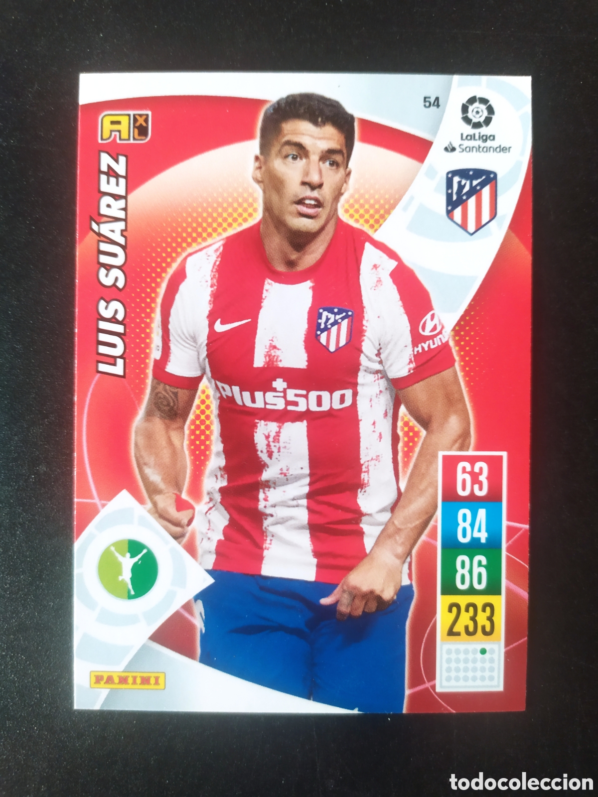 Football Stickers: Adrenalyn 2021 2022 21 22 panini Lu&iacute;s Su&aacute;rez n&deg; 54 Atl&eacute;tico Madrid
