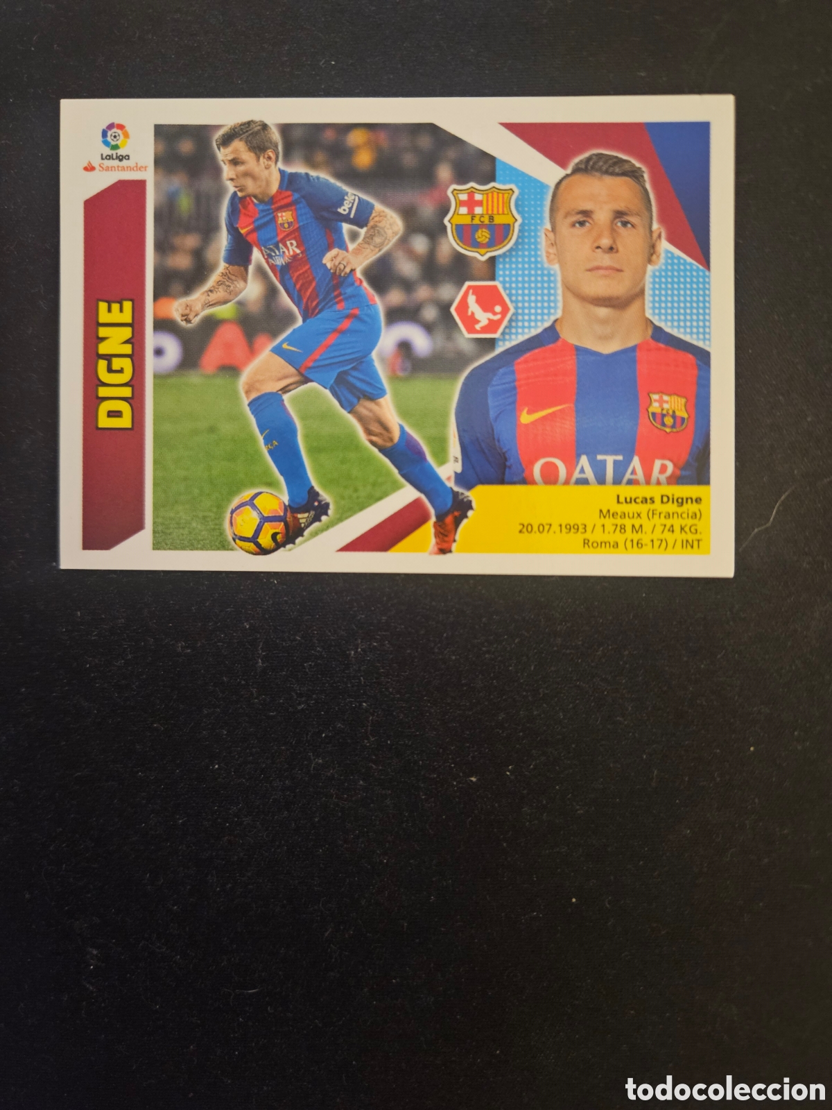 Cromos de f&uacute;tbol: DIGNE N&ordm; 7B F.C. BARCELONA &ndash; LIGA ESTE 2017-18 PANINI