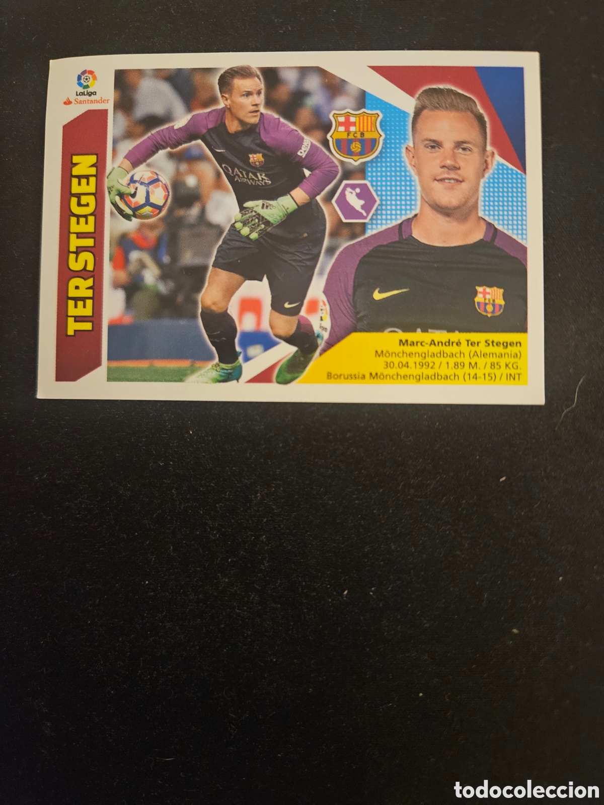 Cromos de f&uacute;tbol: TER STEGEN N&ordm; 1 F.C. BARCELONA &ndash; LIGA ESTE 2017-18 PANINI