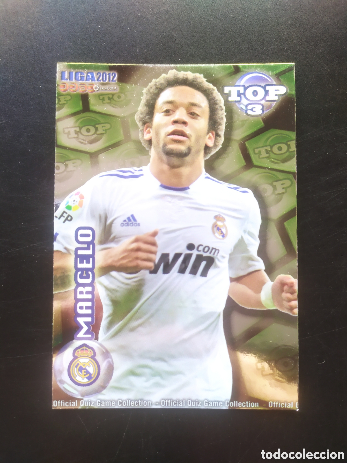 Cartes &agrave; collectionner de Football: Mundicromo fichas Liga 2011 2012 11 12 Marcelo top brillo verde n&deg; 578 Real Madrid