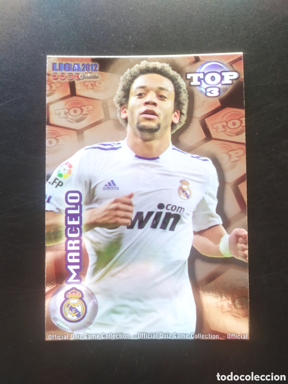Cartes &agrave; collectionner de Football: Mundicromo fichas Liga 2011 2012 11 12 Marcelo top brillo rojo n&deg; 578 Real Madrid