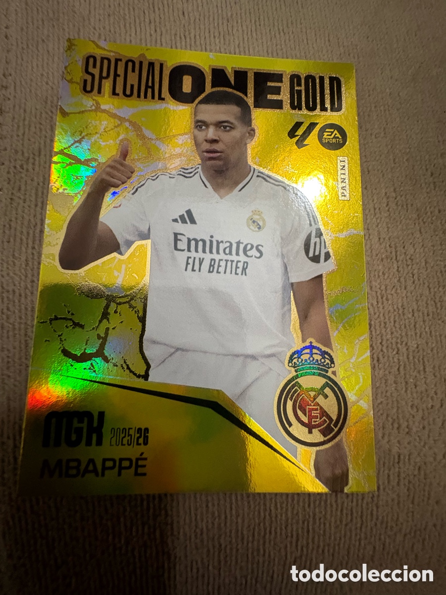 Cromos de Futebol: Mbapp&eacute; Special One Gold Megacrack 2025/26