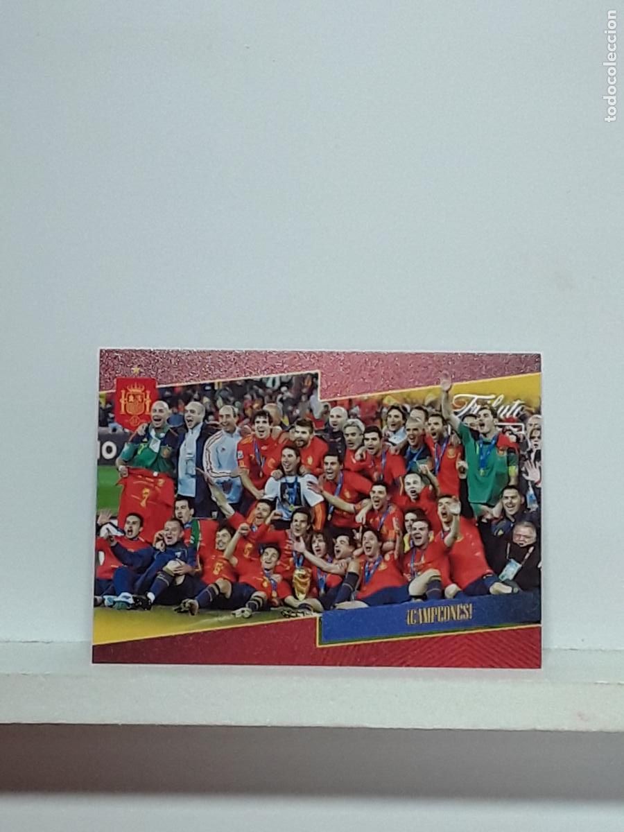 Cromos de f&uacute;tbol: TRIBUTO ESPA&Ntilde;A 2010 2026 VAMOS CAMPEONES 10 26 ALBUM PANINI SELECCION ESPA&Ntilde;OLA N 33 CAMPEONES