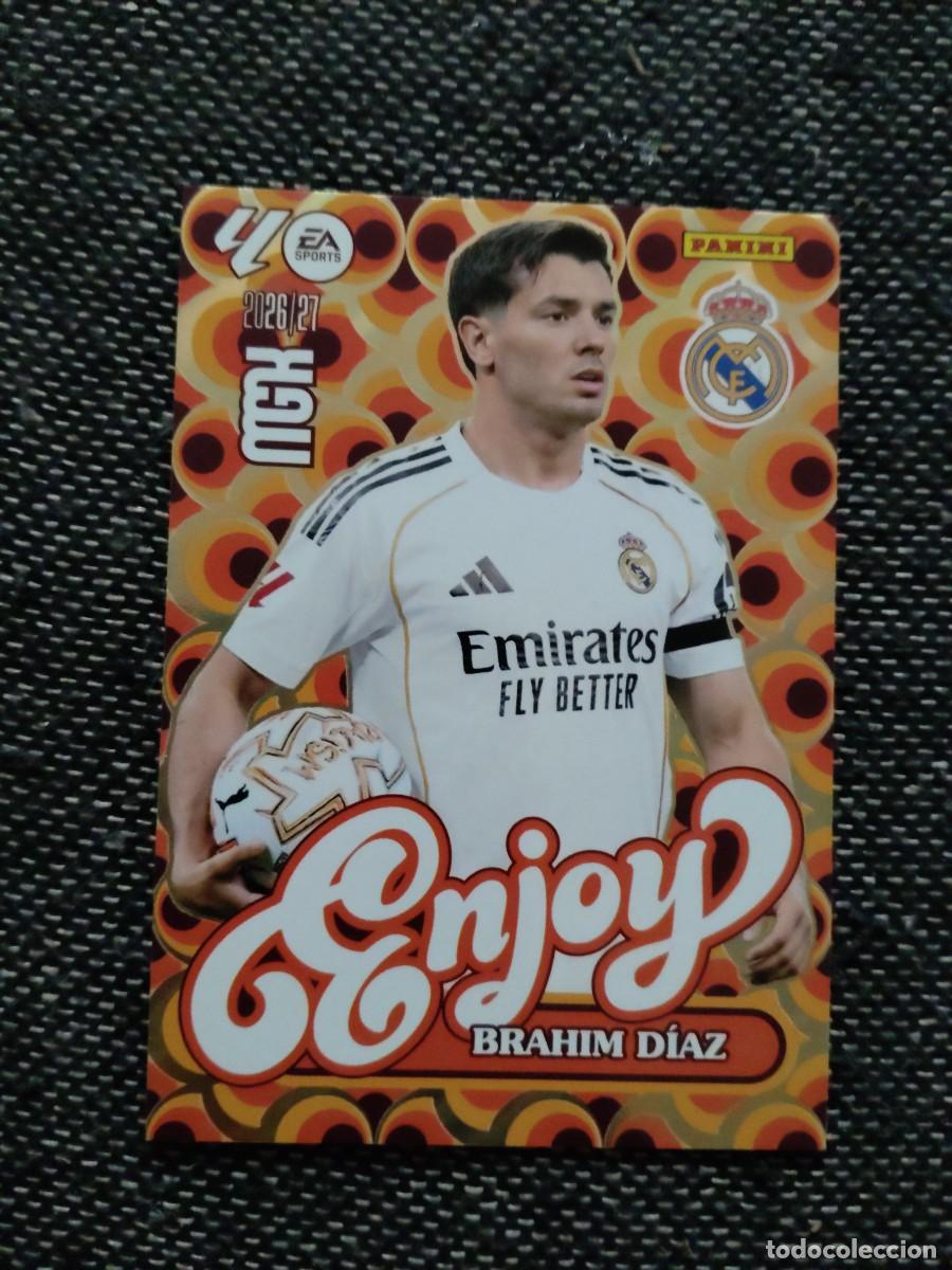 Cromos de f&uacute;tbol: 380 enjoy ibrahim D&iacute;az real Madrid megacracks 2026-27