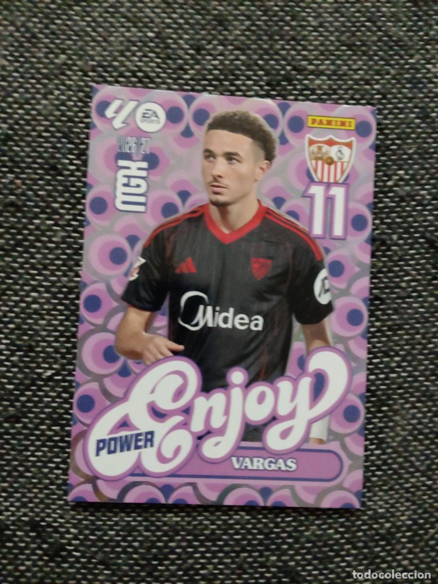 Cromos de f&uacute;tbol: 387P vargas Sevilla enjoy power megacracks 2026-27