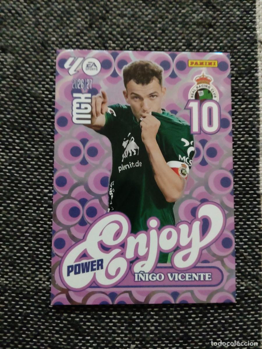 Cromos de f&uacute;tbol: 383P &Iacute;&ntilde;igo Racing enjoy power megacracks 2026-27