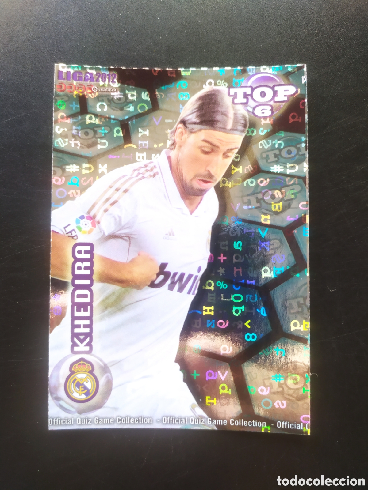 Cromos de f&uacute;tbol: Mundicromo fichas Liga 2011 2012 11 12 Khedira top brillo letras n&deg; 587 Real Madrid