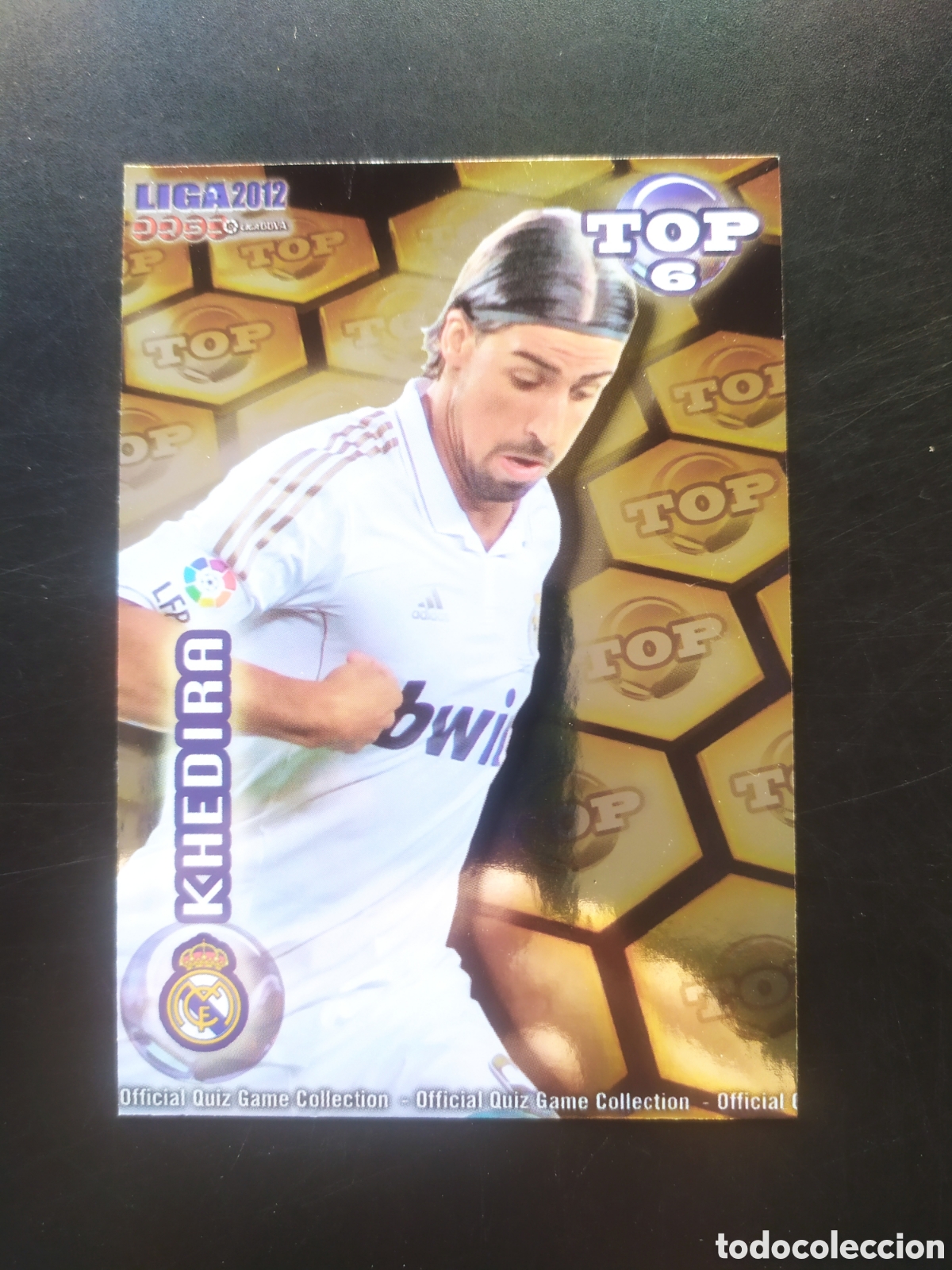 Cromos de f&uacute;tbol: Mundicromo fichas Liga 2011 2012 11 12 Khedira top brillo dorado n&deg; 587 Real Madrid