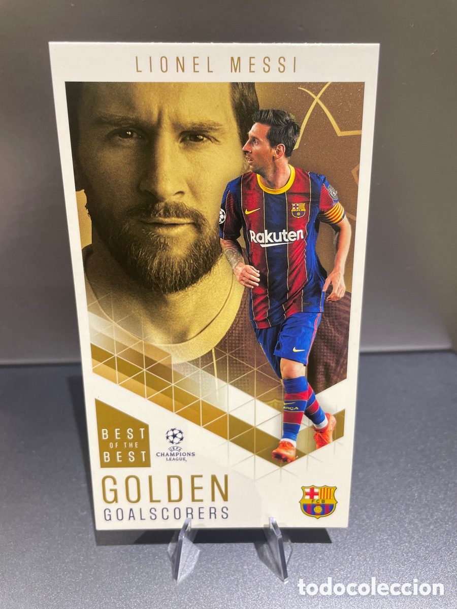 Football Stickers: Leo Messi 86 Golden Goalscorers Best of the Best UCL 2020-21 Topps FC Barcelona