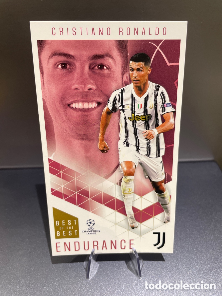 Football Stickers: Cristiano Ronaldo 55 Endurance Best of the Best UCL 2020-21 Topps Juventus