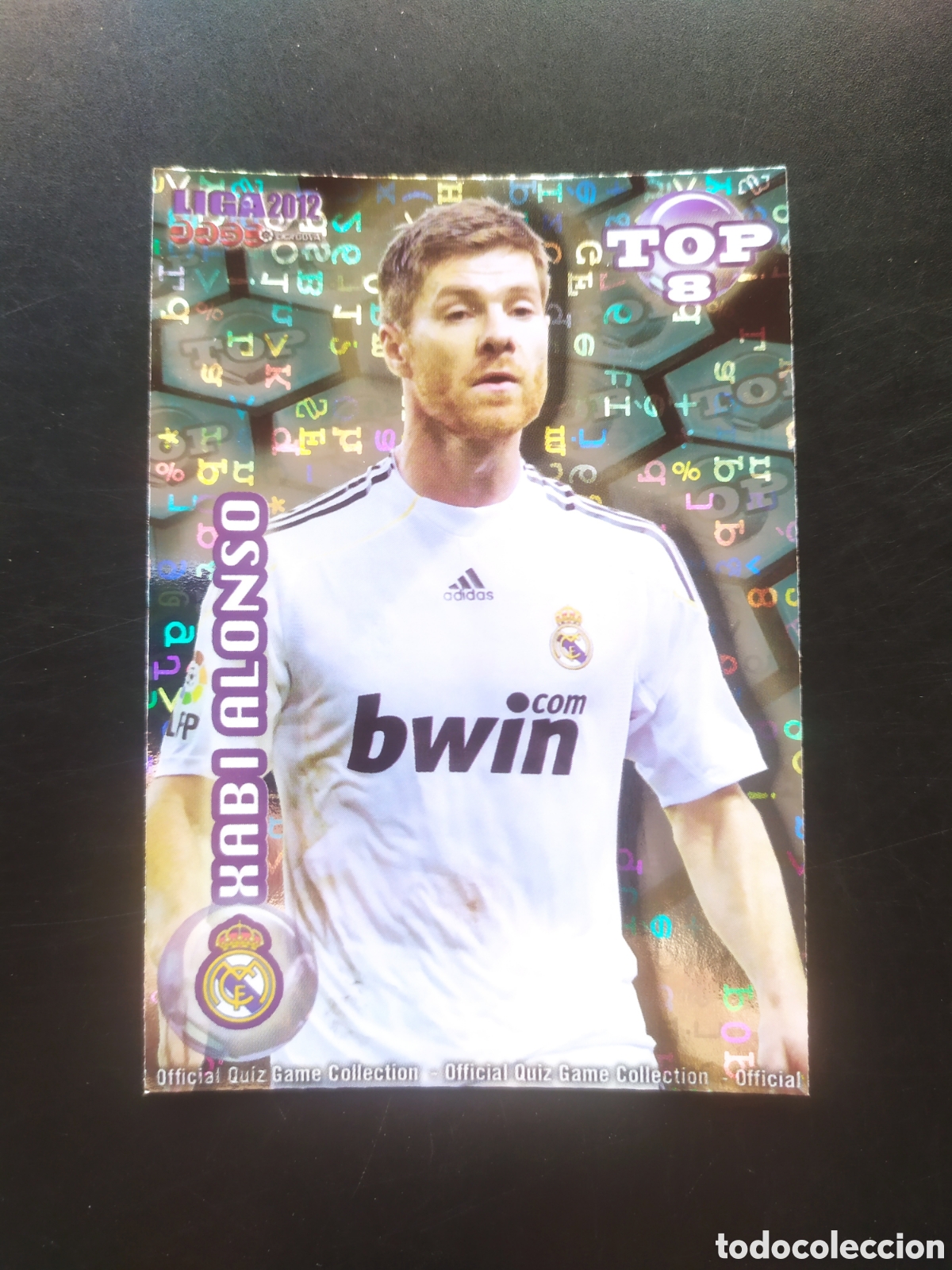 Cromos de f&uacute;tbol: Mundicromo fichas Liga 2011 2012 11 12 Xabi Alonso top brillo letras n&deg; 605 Real Madrid