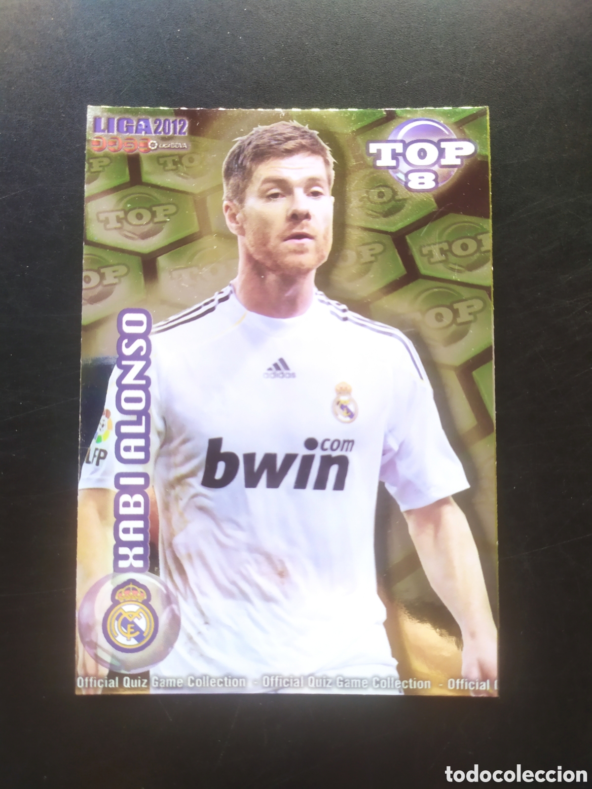 Cromos de f&uacute;tbol: Mundicromo fichas Liga 2011 2012 11 12 Xabi Alonso top brillo verde n&deg; 605 Real Madrid