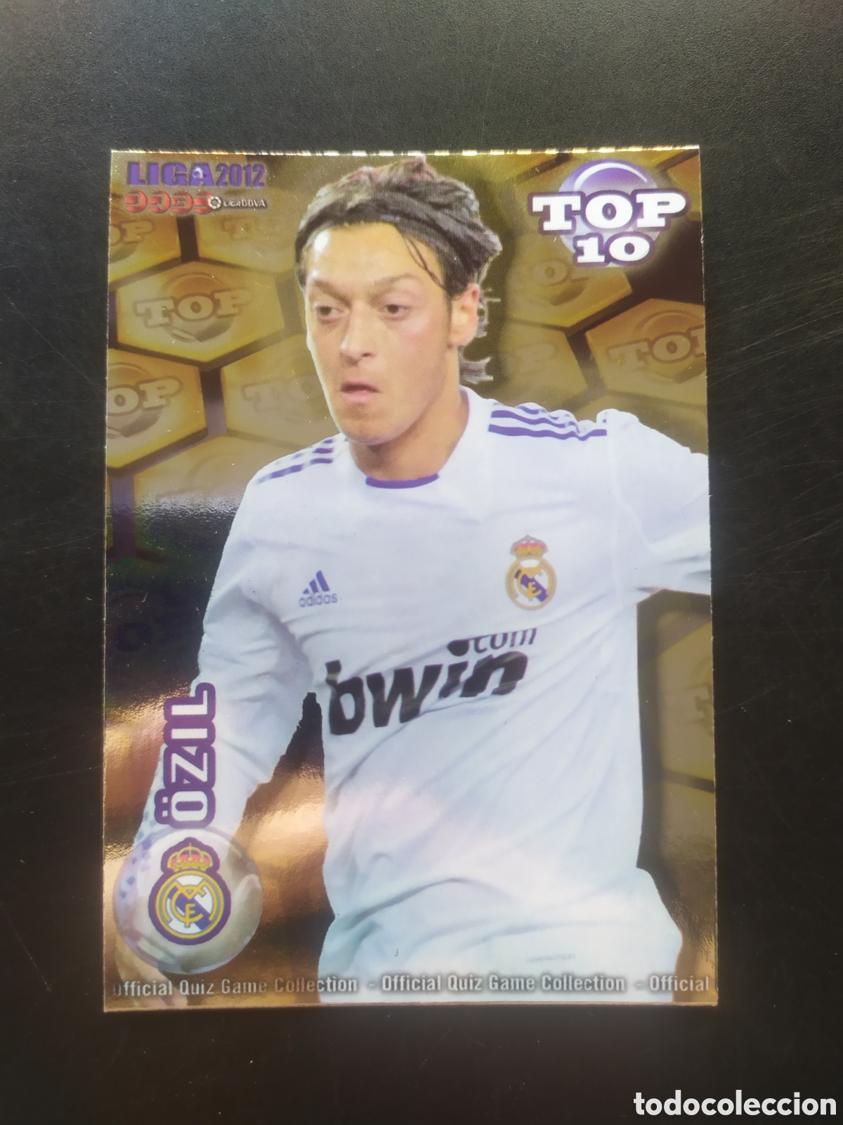 Cromos de f&uacute;tbol: Mundicromo fichas Liga 2011 2012 11 12 Ozil top brillo dorado n&deg; 614 Real Madrid