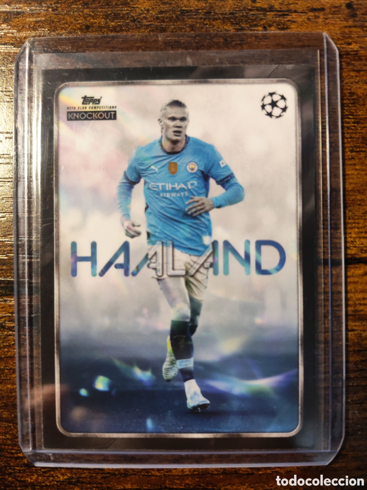 Cromos de f&uacute;tbol: Erling Haaland Manchester City Topps Knockout Star Player 24-25