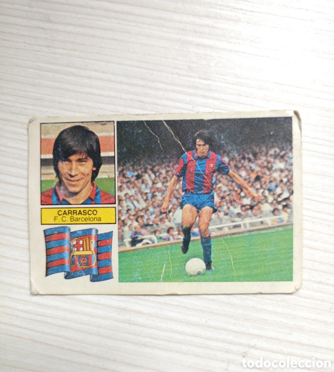 Cromos de f&uacute;tbol: CROMO DE FUTBOL DE LA LIGA 1982 - 83 , EDICIONES ESTE : CARRASCO , DEL F.C. BARCELONA