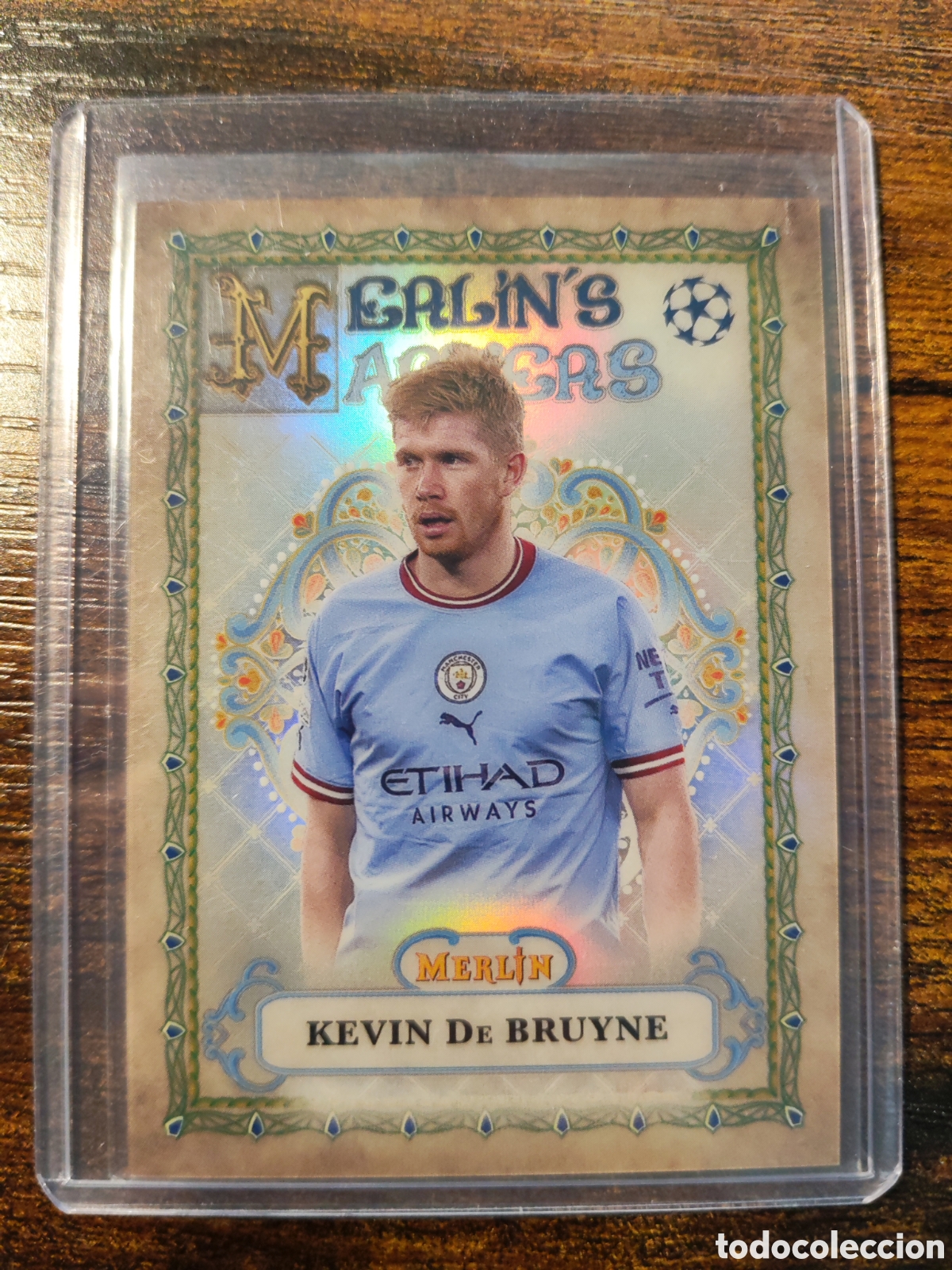 Cromos de f&uacute;tbol: Kevin de Bruyne Manchester City Topps Merlin Champions League 23-24