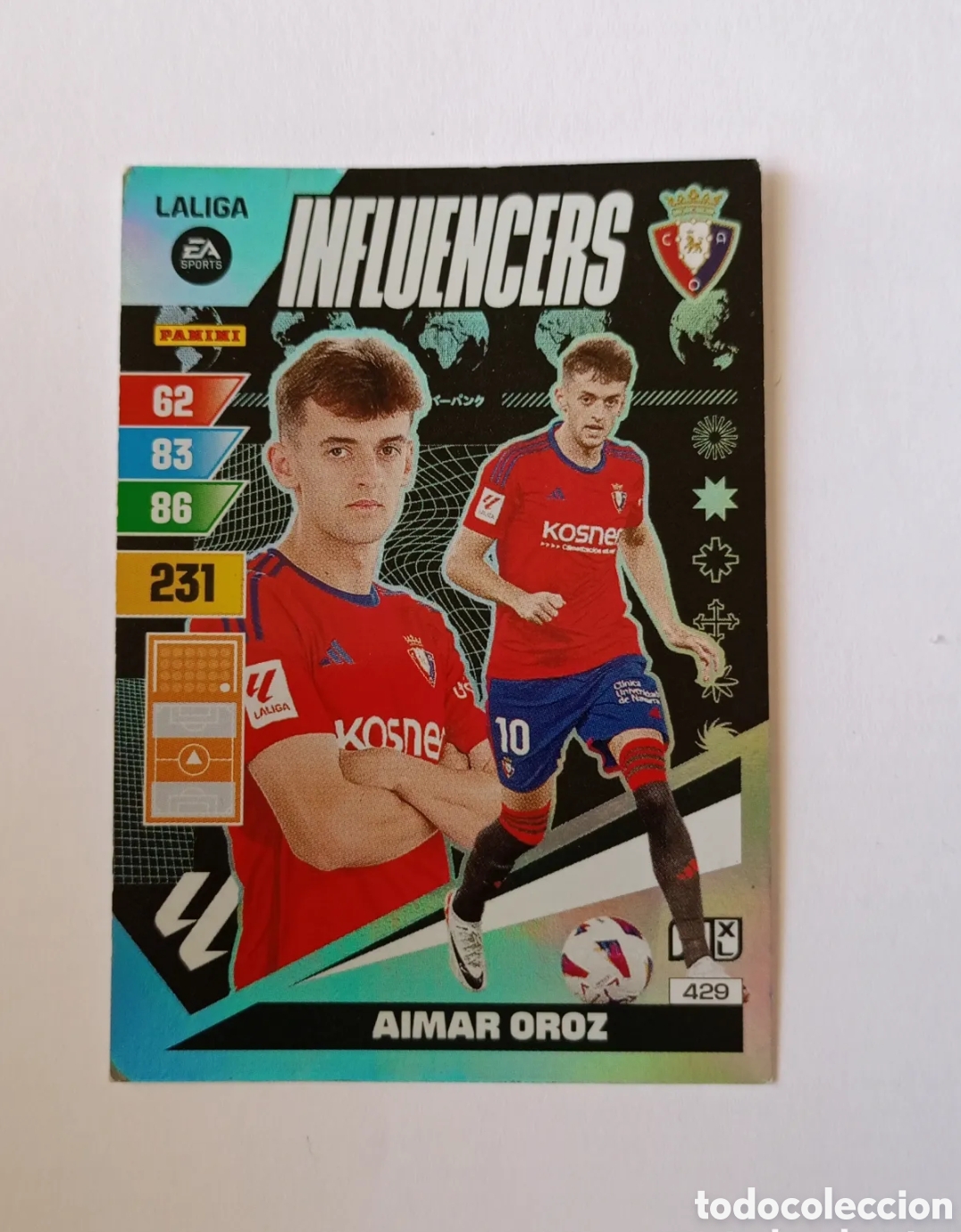 Football Stickers: Influencers Aimar Oroz 429 Adrenalyn 2023-24 Panini