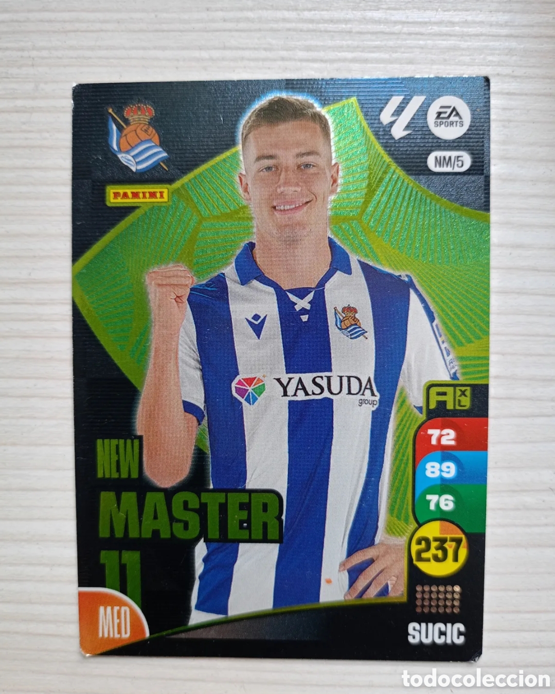 Football Stickers: 5 NM/5 SUCIC (NEW MASTER 11) - REAL SOCIEDAD - ADRENALYN XL 2024-25 - 24/25 (NUEVO)