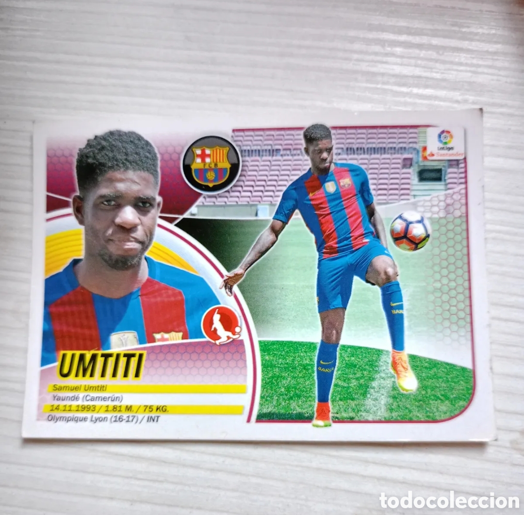 Football Stickers: 11 UMTITI BARCELONA &Uacute;LTIMOS FICHAJES 16 17 EDICIONES ESTE 2016 2017 PANINI