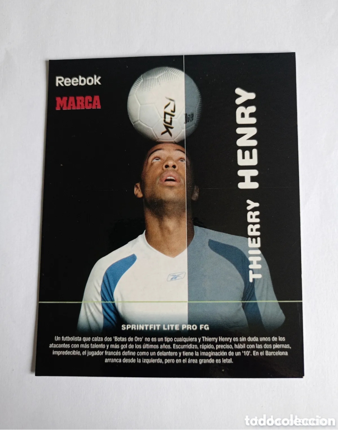 Fu&szlig;ball-Sticker: Tarjeta ficha marca Henry