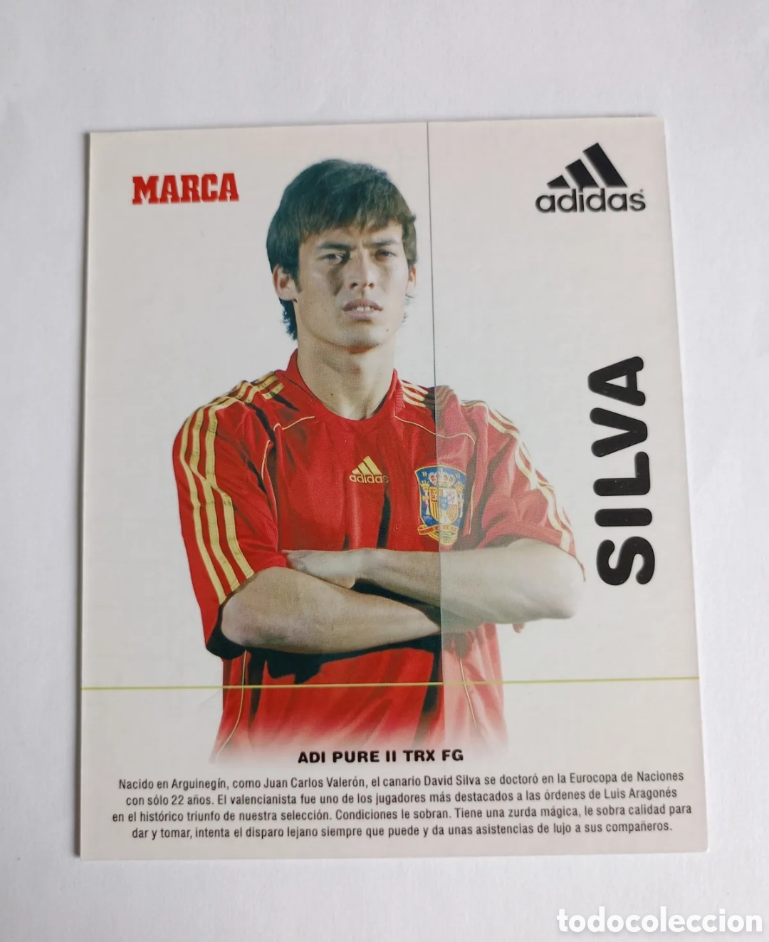 Cartes &agrave; collectionner de Football: Tarjeta ficha marca Silva