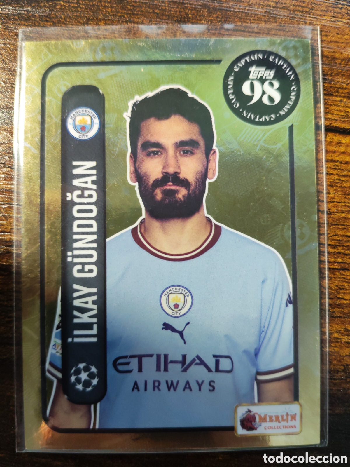 Cromos de f&uacute;tbol: Ilkay Gundogan Manchester City Topps Merlin Heritage 98 UCL 22-23 #141