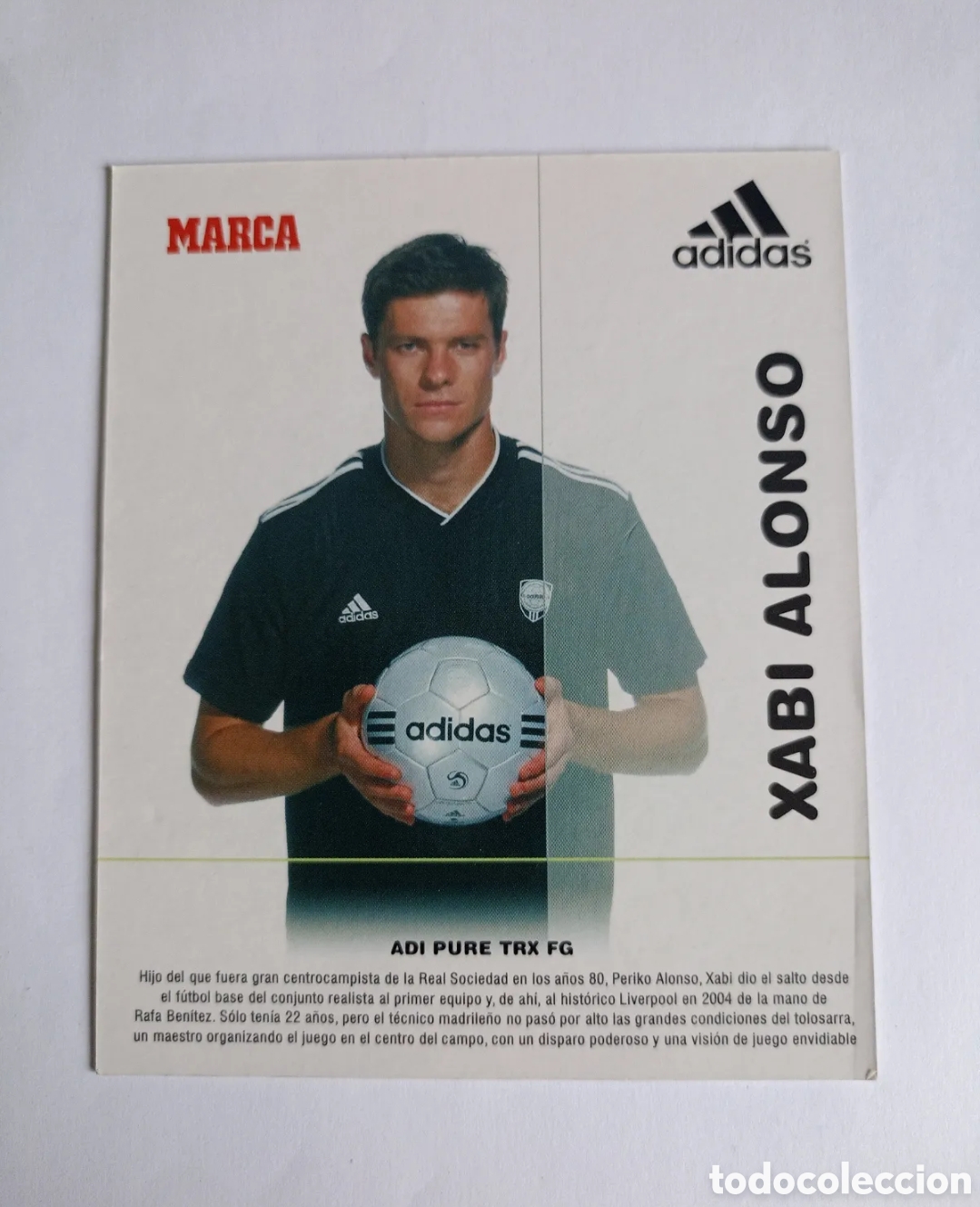Cartes &agrave; collectionner de Football: Tarjeta ficha marca Xabi Alonso