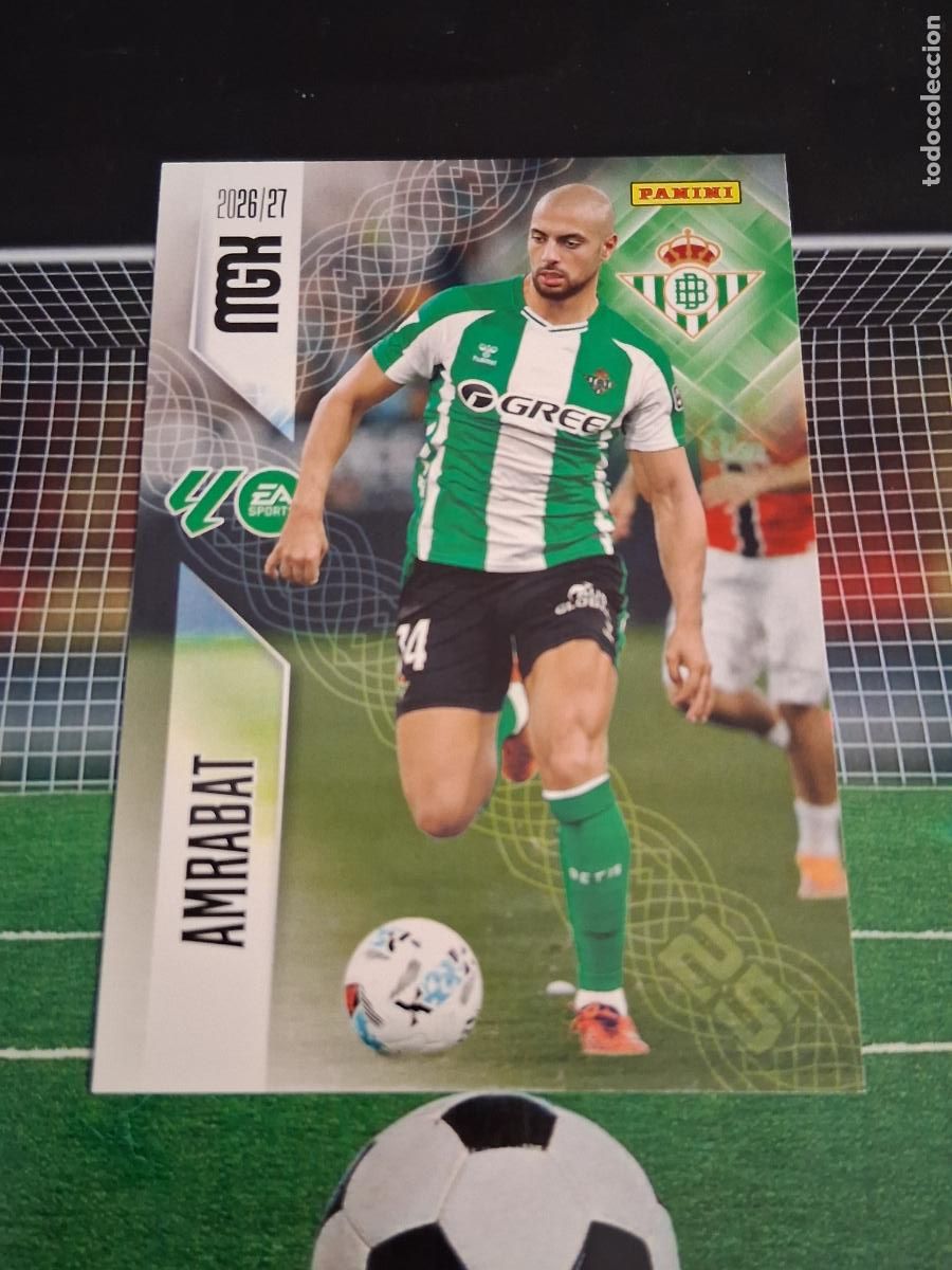 Cromos de f&uacute;tbol: 100 AMRABAT REAL BETIS CROMOS MEGACRACKS MGK LIGA FUTBOL PANINI 2026 2027 26 27